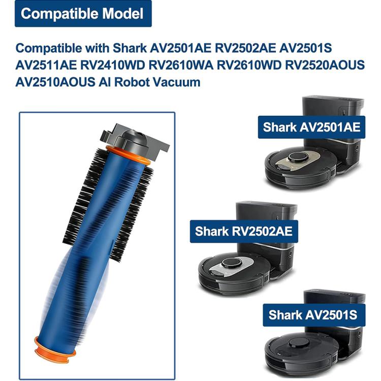 Spazzola principale di pulizia JUNSUNMAY per spazzatrici Shark AV2501S / AV2501AE / RV2502AE, 2 PCS/Pack, 1 PCS/Pack