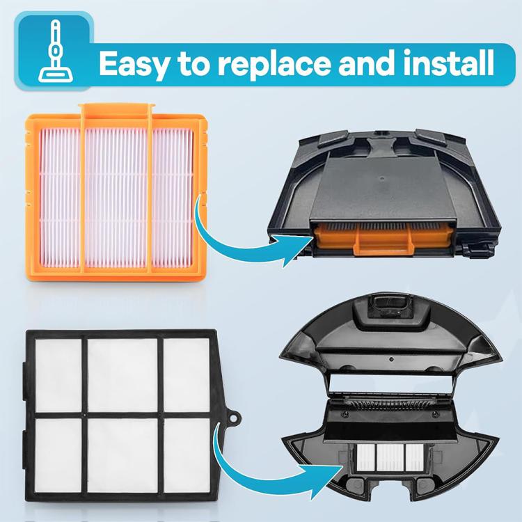 Set di filtri 5 in 1 JUNSUNMAY per aspirapolvere Shark AV2501S / AV2501AE / RV2502AE, 5 in 1