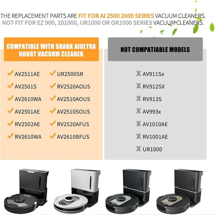 Set di filtri 5 in 1 JUNSUNMAY per aspirapolvere Shark AV2501S / AV2501AE / RV2502AE, 5 in 1