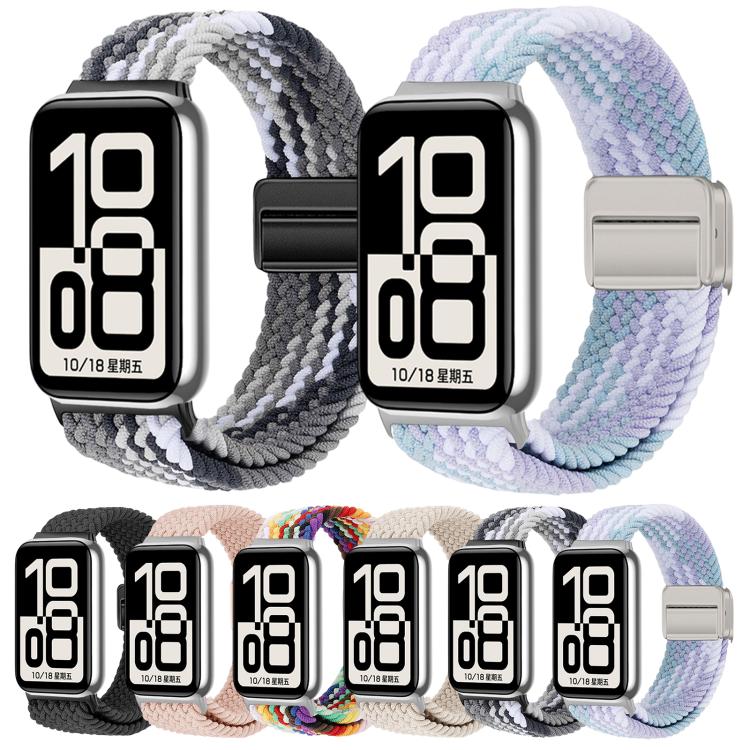 Cinturino per orologio in nylon intrecciato con chiusura magnetica., For Honor Band 11 / Band 11 Pro