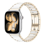 Cinturino per orologio in acciaio inossidabile con chiusura pieghevole a sgancio rapido in ceramica, For Apple Watch 46mm / 49mm / 45mm / 44mm, For Apple Watch 42mm / 41mm / 40mm / 38mm
