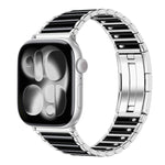 Cinturino per orologio in acciaio inossidabile con chiusura pieghevole a sgancio rapido in ceramica, For Apple Watch 46mm / 49mm / 45mm / 44mm, For Apple Watch 42mm / 41mm / 40mm / 38mm