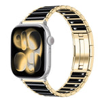 Cinturino per orologio in acciaio inossidabile con chiusura pieghevole a sgancio rapido in ceramica, For Apple Watch 46mm / 49mm / 45mm / 44mm, For Apple Watch 42mm / 41mm / 40mm / 38mm