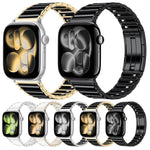 Cinturino per orologio in acciaio inossidabile con chiusura pieghevole a sgancio rapido in ceramica, For Apple Watch 46mm / 49mm / 45mm / 44mm, For Apple Watch 42mm / 41mm / 40mm / 38mm