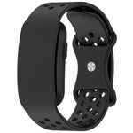 Cinturino per orologio in silicone traspirante e traforato con fibbia a farfalla., For Garmin CIRQA Smart Band