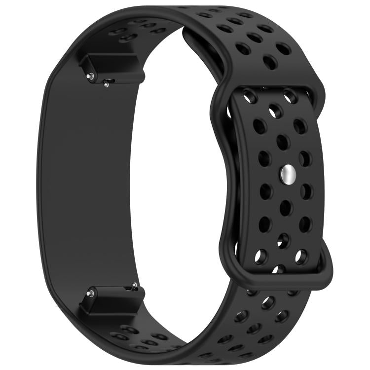 Cinturino per orologio in silicone traspirante e traforato con fibbia a farfalla., For Garmin CIRQA Smart Band