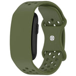 Cinturino per orologio in silicone traspirante e traforato con fibbia a farfalla., For Garmin CIRQA Smart Band