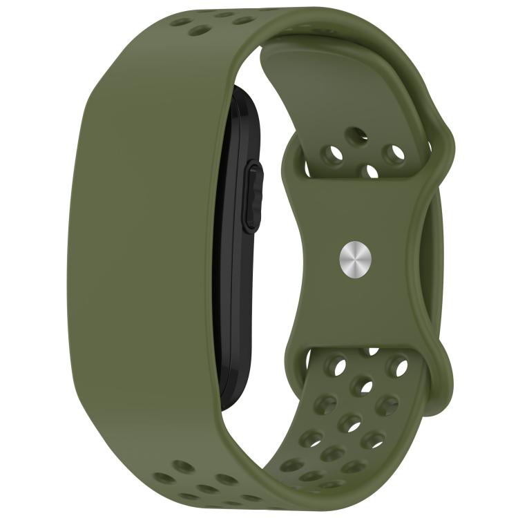 Cinturino per orologio in silicone traspirante e traforato con fibbia a farfalla., For Garmin CIRQA Smart Band