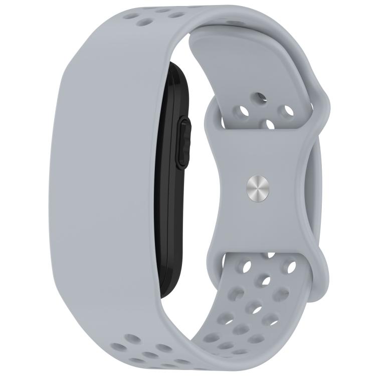 Cinturino per orologio in silicone traspirante e traforato con fibbia a farfalla., For Garmin CIRQA Smart Band