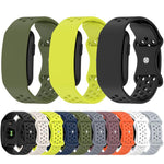 Cinturino per orologio in silicone traspirante e traforato con fibbia a farfalla., For Garmin CIRQA Smart Band