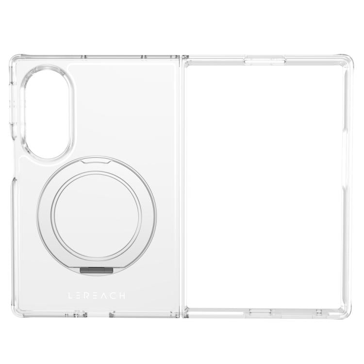 Custodia magnetica LeReach TOC Crystal Series con supporto girevole per Galaxy Z