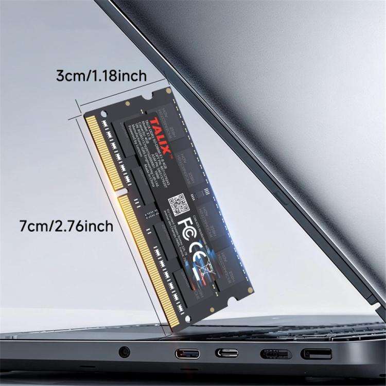 TALIX X1-B PC3-12800 SO-DIMM 204 Pin 1.5V Memory Module 1600MHz DDR3 Laptop RAM, 4GB, 8GB