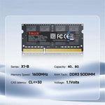 TALIX X1-B PC3-12800 SO-DIMM 204 Pin 1.5V Memory Module 1600MHz DDR3 Laptop RAM, 4GB, 8GB