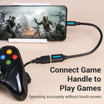 VENTION CCS Series 0.15m USB 2.0 Type-C Male to USB-A Female 480Mbps Transfer OTG Data Cable, Type-C M to USB-A F