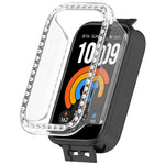 Custodia protettiva per orologio in policarbonato cavo con copertura parziale a diamante, For Xiaomi Smart Band 11 Active