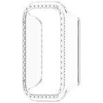 Custodia protettiva per orologio in policarbonato cavo con copertura parziale a diamante, For Xiaomi Smart Band 11 Active
