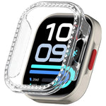 Custodia protettiva per orologio in policarbonato cavo con copertura parziale a diamante, For Redmi Watch 6 Lite