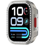 Custodia protettiva per orologio in policarbonato cavo con copertura parziale a diamante, For Redmi Watch 6 Lite