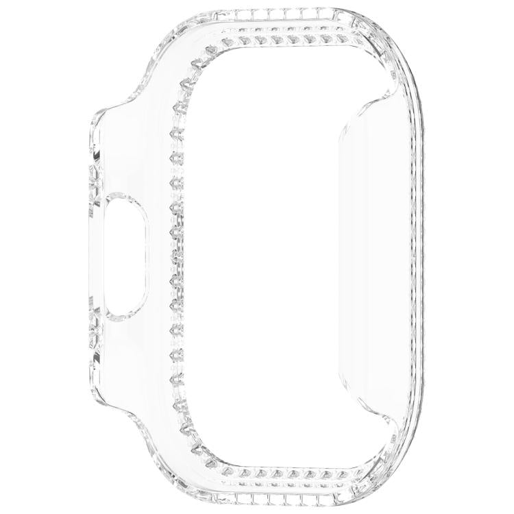 Custodia protettiva per orologio in policarbonato cavo con copertura parziale a diamante, For Redmi Watch 6 Lite