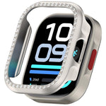 Custodia protettiva per orologio in policarbonato cavo con copertura parziale a diamante, For Redmi Watch 6 Lite