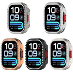 Custodia protettiva per orologio in policarbonato cavo con copertura parziale a diamante, For Redmi Watch 6 Lite