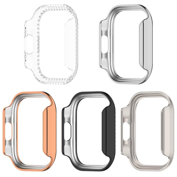 Custodia protettiva per orologio in policarbonato cavo con copertura parziale a diamante, For Redmi Watch 6 Lite