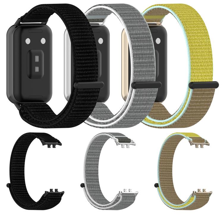 Cinturino per orologio in nylon con chiusura a strappo., For Honor Band 11 / Band 11 Pro