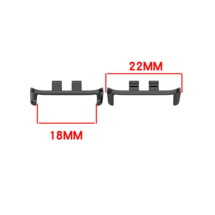 Una coppia di connettori per cinturino in metallo da 18 mm, For Honor Band 11 / Band 11 Pro