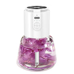 Diffusore di aromi senza acqua da 120 ml con oli essenziali, 3 modalità di nebulizzazione intermittente, batteria da 500 mAh e spegnimento automatico dopo 8 ore., White Purple, White Green, Black