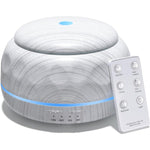 Diffusore di aromi da 300 ml con ultrasuoni, nebulizzatore a freddo e umidificatore, con 7 luci LED a colori variabili, ideale per camera da letto, casa e ufficio., Black Wood Grain, White Wood Grain, Yellow Wood Grain, Marble Grain