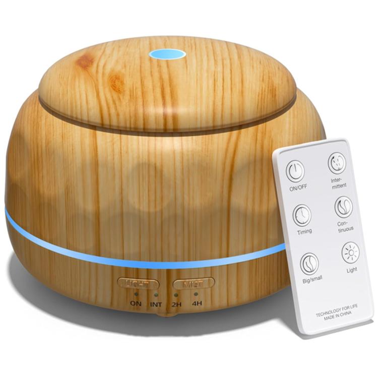 Diffusore di aromi da 300 ml con ultrasuoni, nebulizzatore a freddo e umidificatore, con 7 luci LED a colori variabili, ideale per camera da letto, casa e ufficio., Black Wood Grain, White Wood Grain, Yellow Wood Grain, Marble Grain