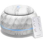 Diffusore di aromi da 300 ml con ultrasuoni, nebulizzatore a freddo e umidificatore, con 7 luci LED a colori variabili, ideale per camera da letto, casa e ufficio., Black Wood Grain, White Wood Grain, Yellow Wood Grain, Marble Grain