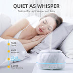 Diffusore di aromi da 300 ml con ultrasuoni, nebulizzatore a freddo e umidificatore, con 7 luci LED a colori variabili, ideale per camera da letto, casa e ufficio., Black Wood Grain, White Wood Grain, Yellow Wood Grain, Marble Grain