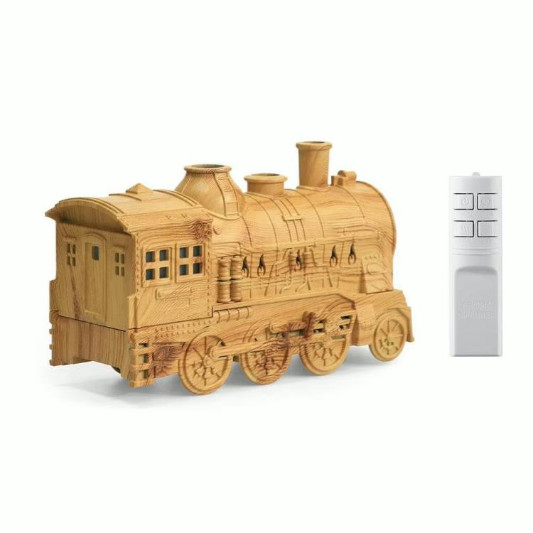 Umidificatore vintage da ferrovia, 300 ml, diffusore di aromi a nebulizzazione a forma di medusa, 4 modalità di luce LED, telecomando e timer, regalo creativo per Natale e compleanno., US Plug?, UK Plug?, EU Plug?, AU Plug?