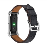 Cassa in metallo integrata, cinturino sottile in vera pelle., For Google Fitbit Air