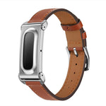 Cassa in metallo integrata, cinturino sottile in vera pelle., For Google Fitbit Air