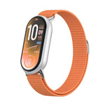 Cinturino per orologio in nylon con chiusura a strappo e coda in metallo., For Xiaomi Smart Band 11 / 10 / 9 / 8