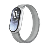 Cinturino per orologio in nylon con chiusura a strappo e coda in metallo., For Xiaomi Smart Band 11 / 10 / 9 / 8