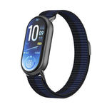 Cinturino per orologio in nylon con chiusura a strappo e coda in metallo., For Xiaomi Smart Band 11 / 10 / 9 / 8