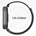 Cinturino per orologio in nylon con chiusura a strappo e coda in metallo., For Xiaomi Smart Band 11 / 10 / 9 / 8