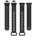 Vertical Stripe Reverse Buckle Solid Color Silicone Watch Band, For Xiaomi Smart Band 11 Active