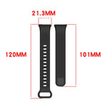 Vertical Stripe Reverse Buckle Solid Color Silicone Watch Band, For Xiaomi Smart Band 11 Active