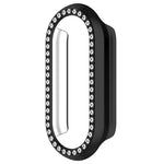 Single Row Diamond Half Coverage Hollow PC Watch Case, For Xiaomi Smart Band 11 / 11 NFC