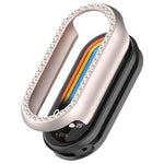 Single Row Diamond Half Coverage Hollow PC Watch Case, For Xiaomi Smart Band 11 / 11 NFC