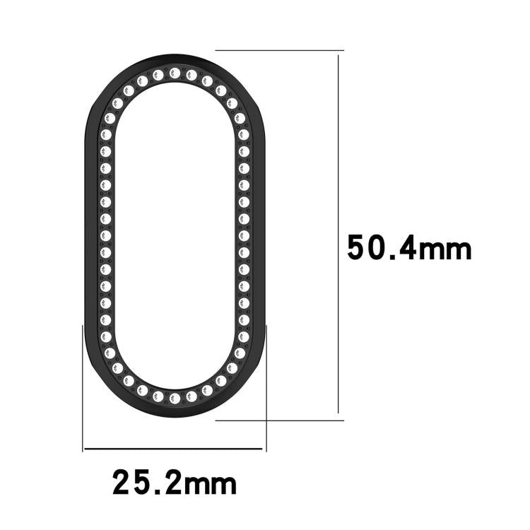 Single Row Diamond Half Coverage Hollow PC Watch Case, For Xiaomi Smart Band 11 / 11 NFC