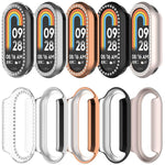 Single Row Diamond Half Coverage Hollow PC Watch Case, For Xiaomi Smart Band 11 / 11 NFC