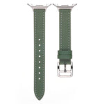 Slim Plain Genuine Leather Watch Band, For Galaxy Watch9 / 8 / 8 Classic