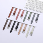 Slim Plain Genuine Leather Watch Band, For Galaxy Watch9 / 8 / 8 Classic