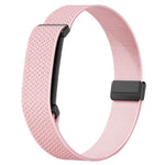 Metal Frame Magnetic Clasp Wave Pattern Elastic Nylon Arm Band, For Google Fitbit Air