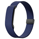 Metal Frame Magnetic Clasp Wave Pattern Elastic Nylon Arm Band, For Google Fitbit Air
